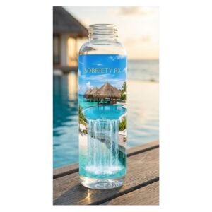 Sobriety RX Tropical Resort Glass Bottle