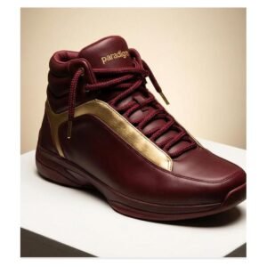 Paradigm Hi-Top - Burgundy / Gold